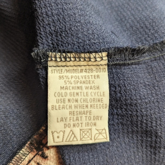 Urbanology Navy Blue and  Floral Lightweight 3/4 Sleeve Dress Woman's Small - Picture 8 of 8